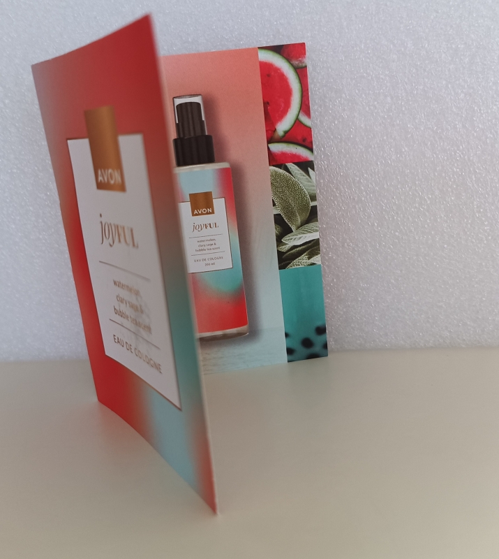 AVON JOYFUL Eau de Cologne /Karte mit Duftprobe
